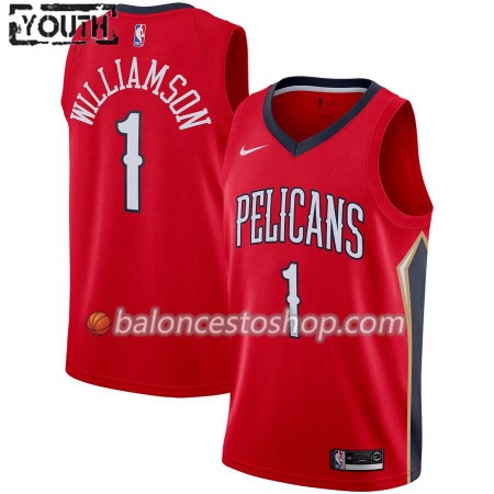 Camiseta Niños NBA New Orleans Pelicans Zion Williamson 1 2019-20 Nike Statement Edition Swingman
